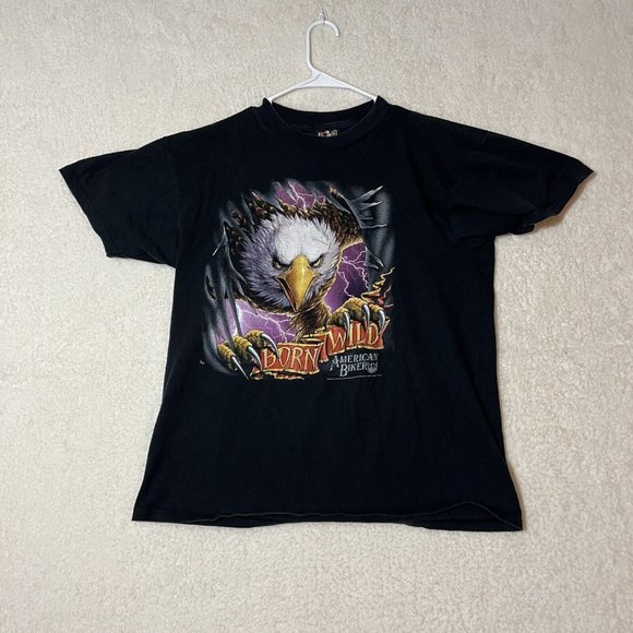3D Emblem Eagle Shirt Mens Large Vintage 1994 Daytona Beach Bike Week 53rd